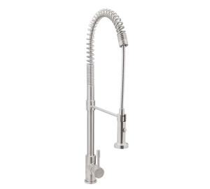 Monomando de fregadera inox con muelle TAU